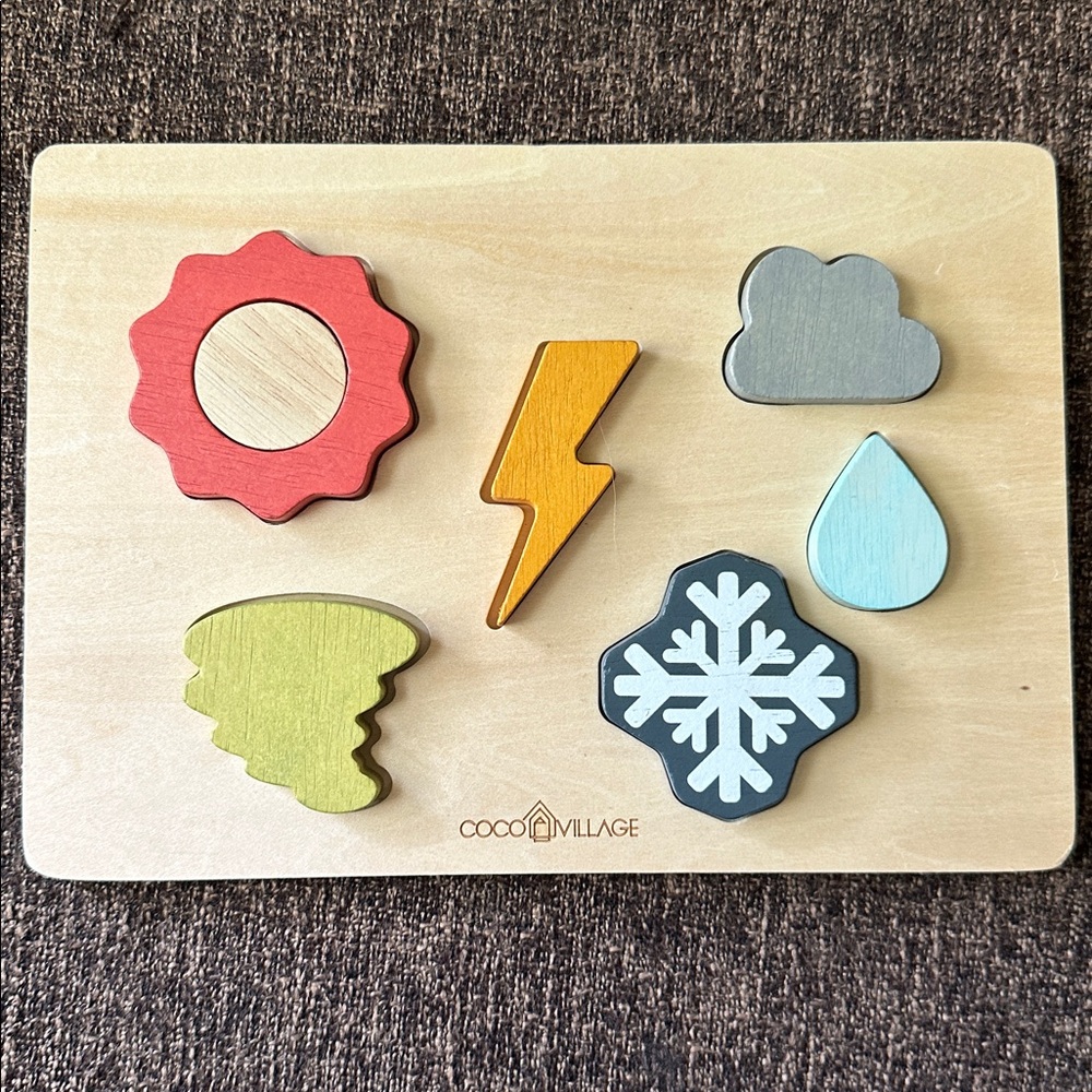 Coco Village Wooden Weather Puzzle